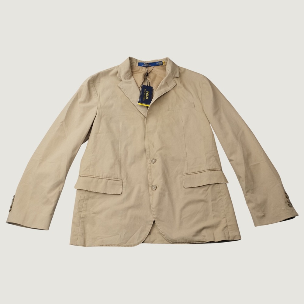 Polo Ralph Lauren Unconstructed Morden Fit Blazer 42S Tan NWT Flaw MSRP $298